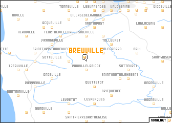 map of Breuville