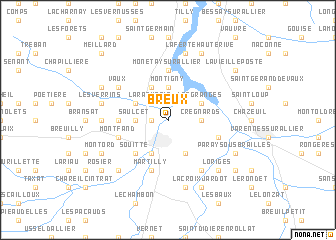 map of Breux