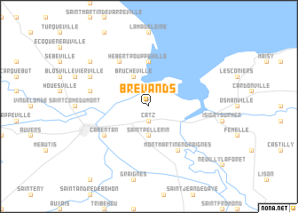 map of Brévands