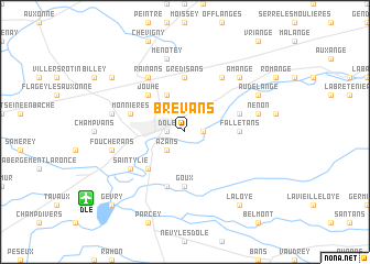 map of Brevans