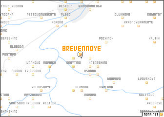 map of Brevënnoye