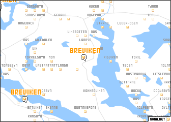 map of Breviken