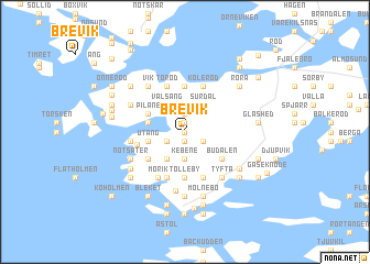 map of Brevik