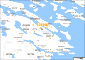 map of Brevik