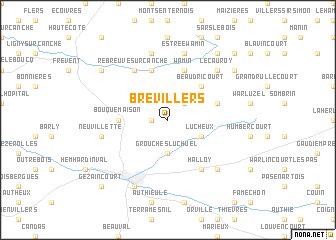 map of Brévillers