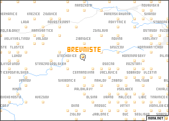 map of Břevniště