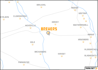 map of Brewers