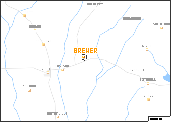 map of Brewer