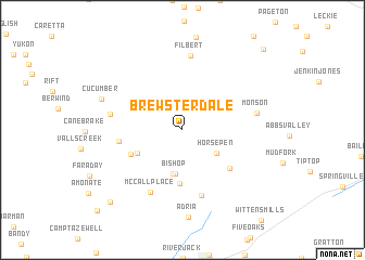 map of Brewsterdale