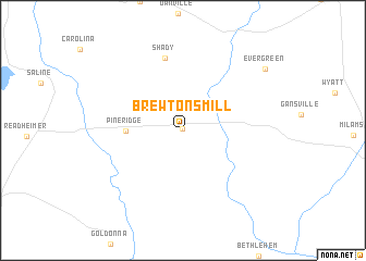 map of Brewtons Mill