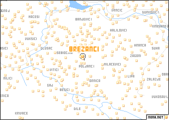 map of Brežanci