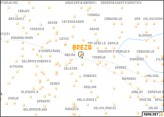 map of Breza