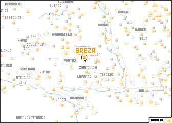 map of Breza