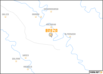 map of Breza