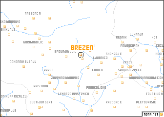 map of Brezen