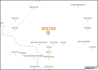 map of Brezga