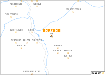 map of Brezhani