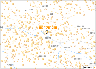 map of Brezičani