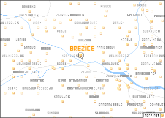 map of Brežice