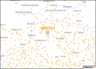 map of Brezići