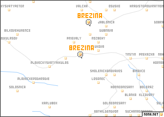 map of Brezina