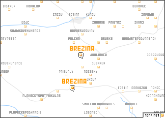 map of Brezina