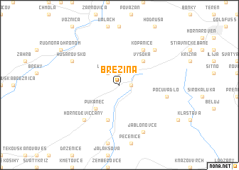 map of Brezina