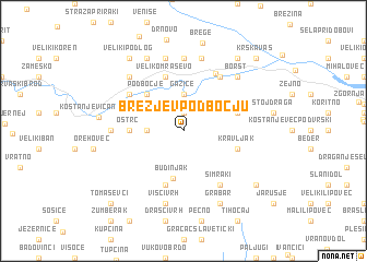 map of Brezje v Podbočju