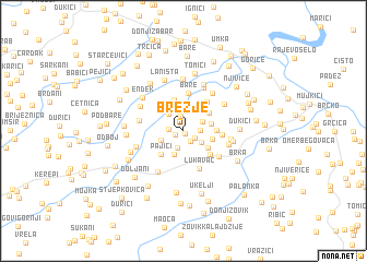 map of Brezje