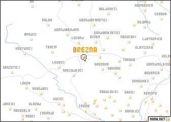 map of Brezna