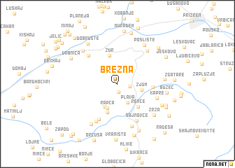 map of Brezna