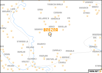 map of Brezna