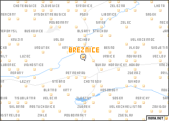 map of Březnice