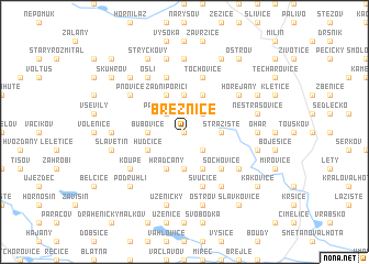 map of Březnice