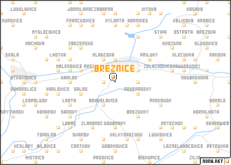 map of Březnice