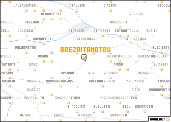 map of Brezniţa-Motru