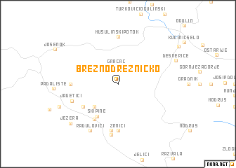 map of Brezno Drežničko