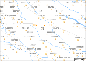 map of Brezoaiele