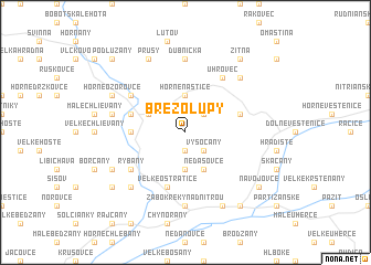 map of Brezolupy