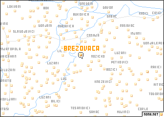 map of Brezovača