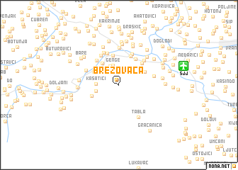 map of Brezovača