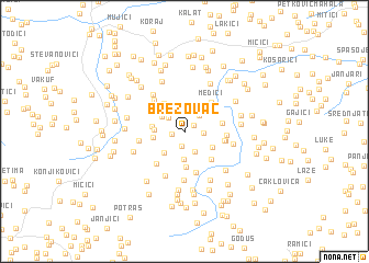 map of Brezovac