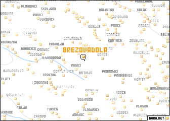 map of Brezova Dola