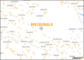 map of Brezova Dola