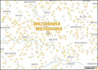 map of Brezova Kosa