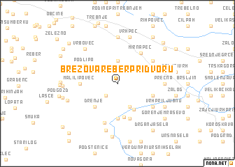 map of Brezova Reber pri Dvoru