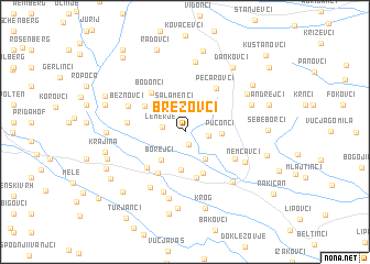 map of Brezovci