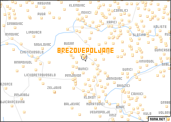 map of Brezove Poljane