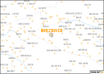 map of Brezovica