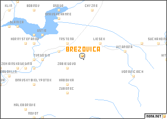map of Brezovica